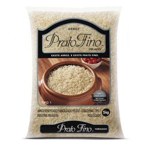 Arroz Parboilizado Prato Fino 5kg