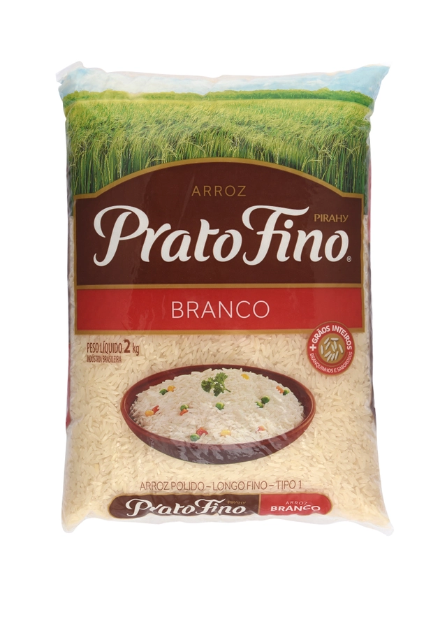 Arroz Prato Fino Branco 2kg