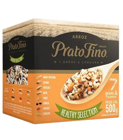 Arroz Beneficiado Prato Fino 7 Gros Cenoura 500g