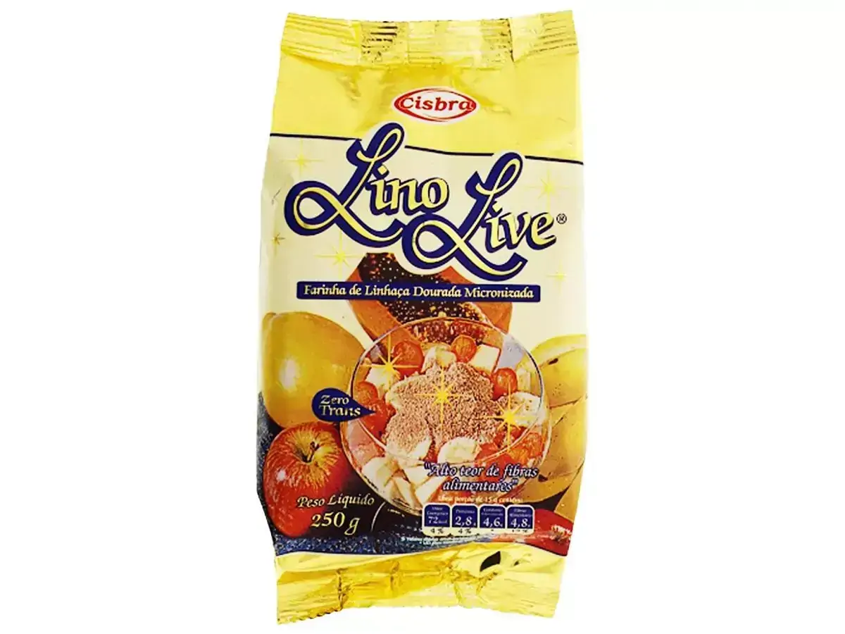 Farinha de Linhaça Dourada Micronizada 250g Lino Live Cisbra
