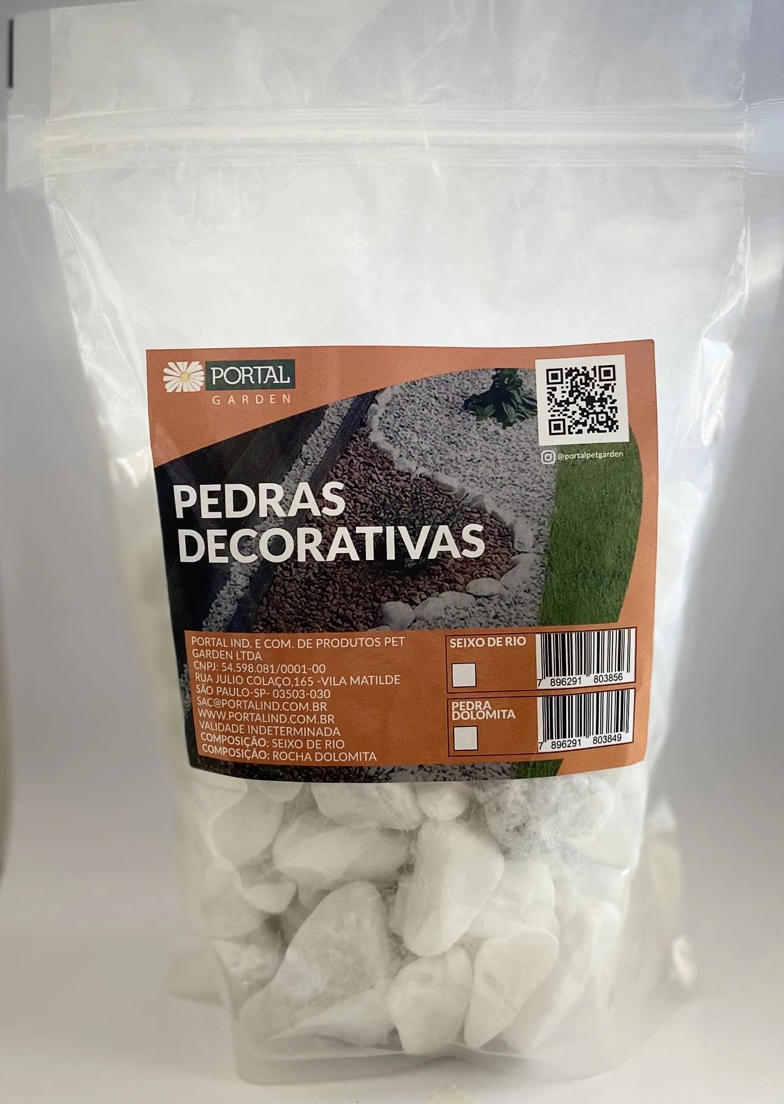 Pedra Portal De Seixo Branca 1 Kg