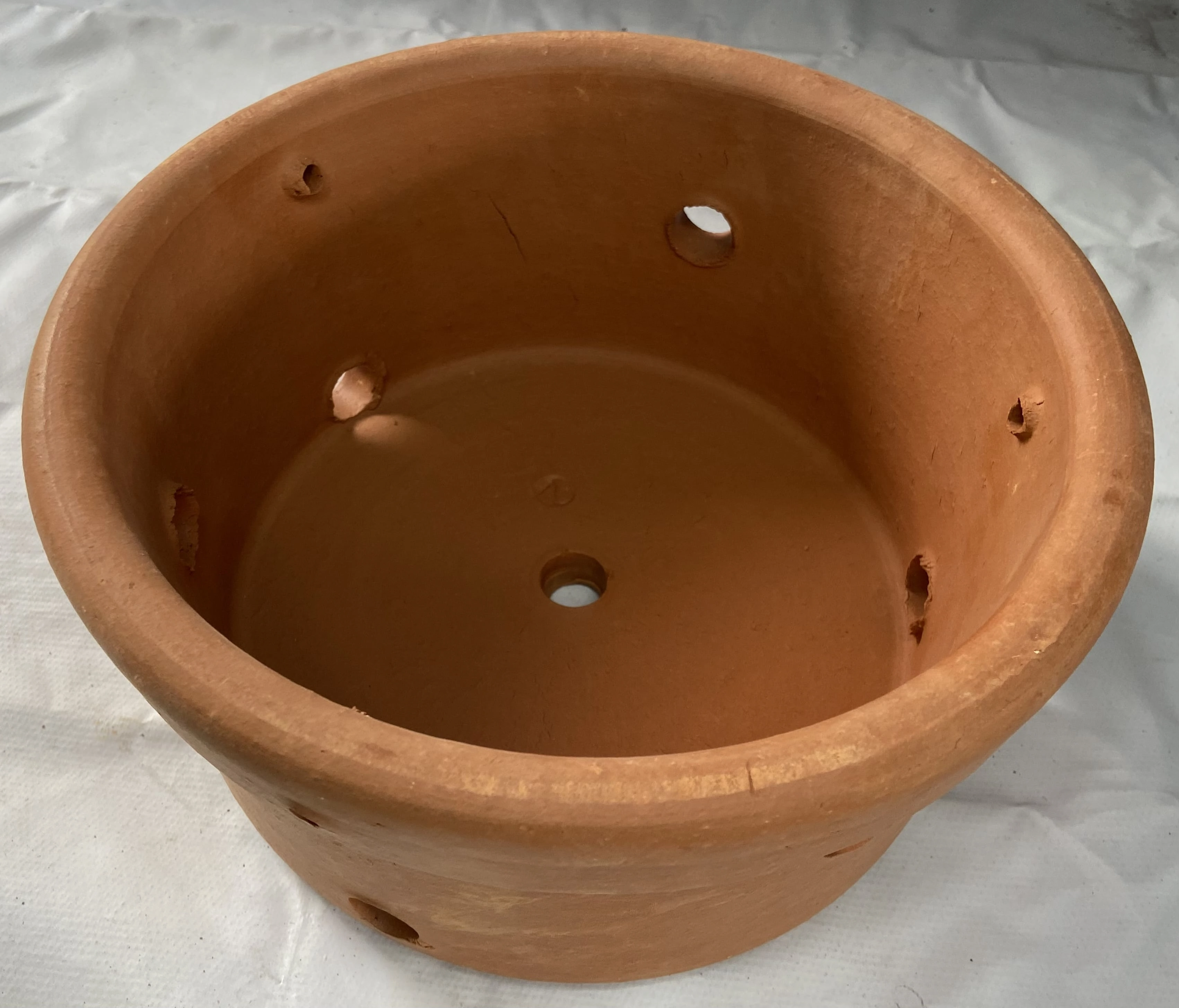 Vaso Cachepot Cerâmica Para Orquídeas Com Furos Laterais N 2 West Garden