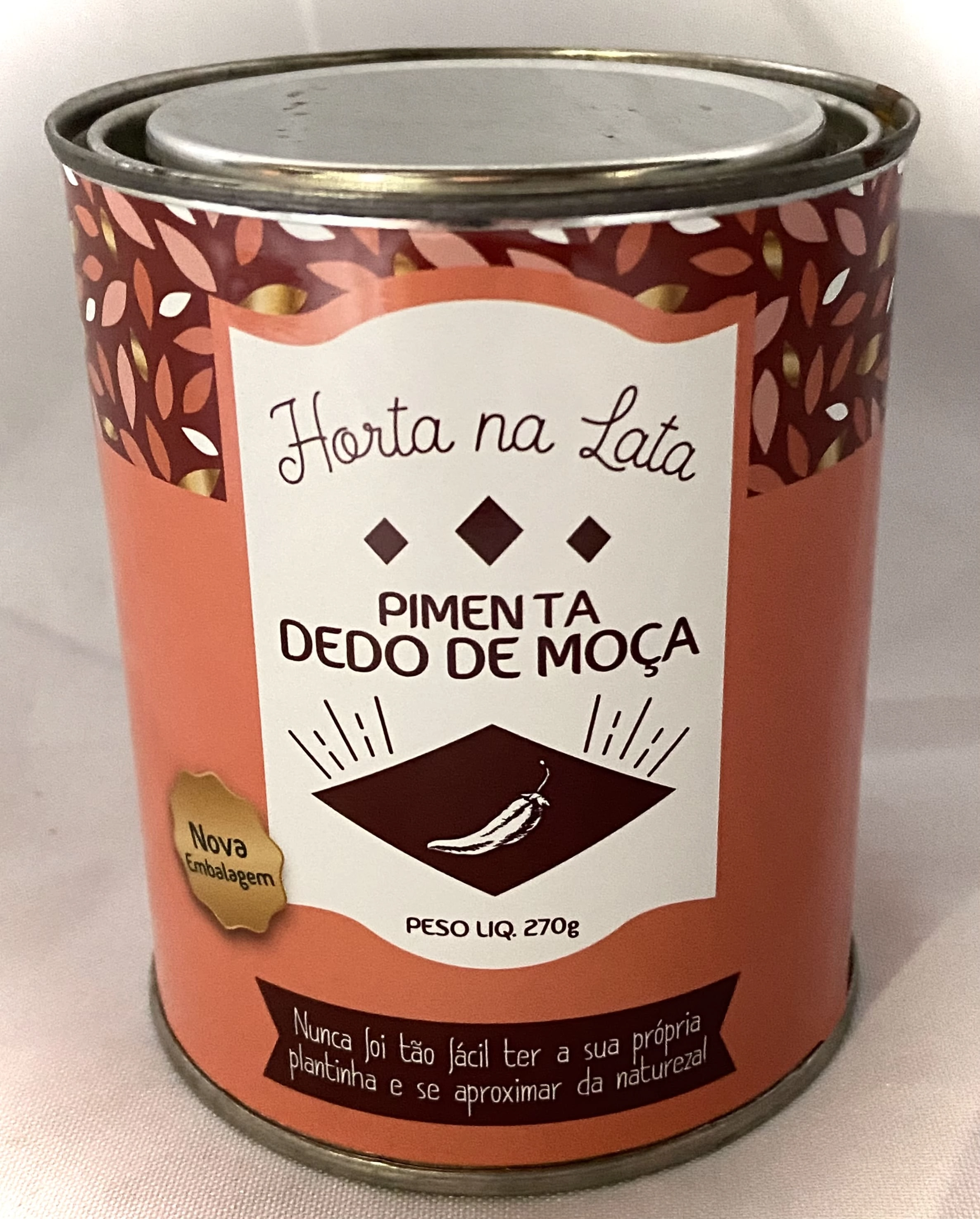 Horta Na Lata Portal Garden Pimenta Dedo De Moca 270g