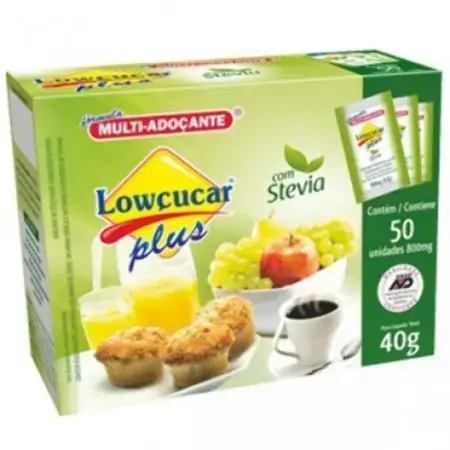 Adoçante Aspartame Lowçucar 40 Gr
