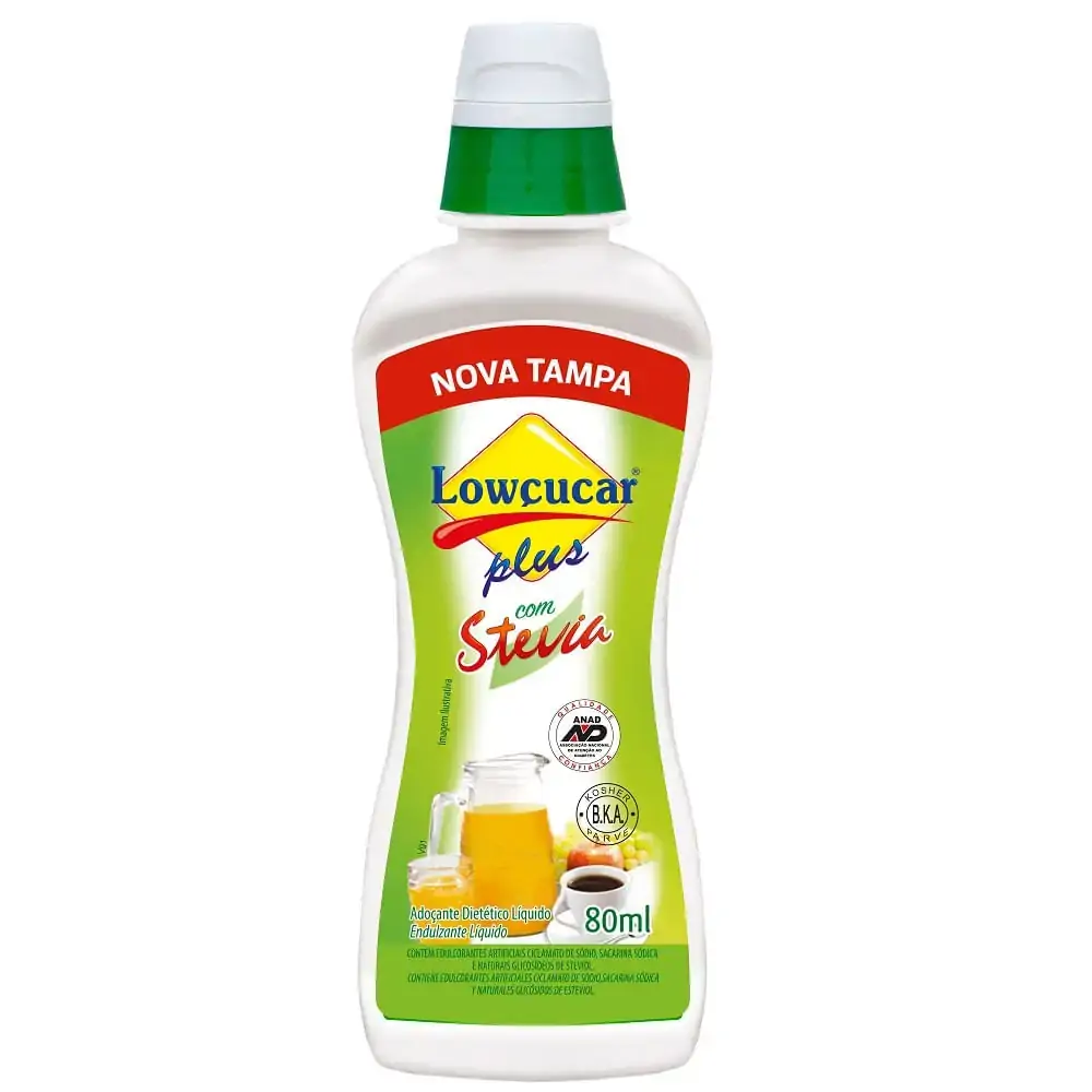 Adoçante Líquido Stevia Lowçucar Plus Frasco 65ml