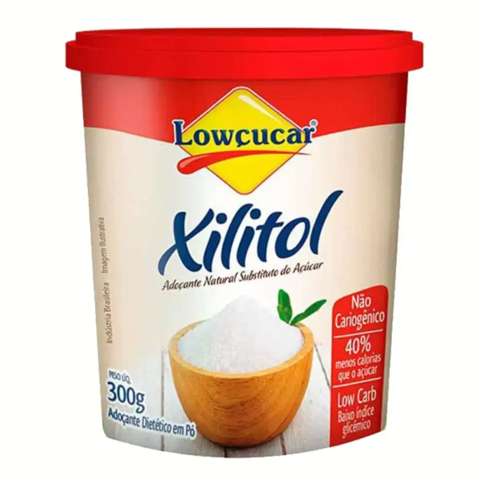 Adoçante Em Pó Xilitol Lowçucar Pote 300g