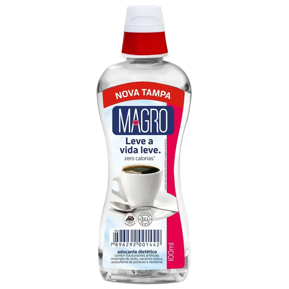 Adoçante Líquido Magro Frasco 100ml