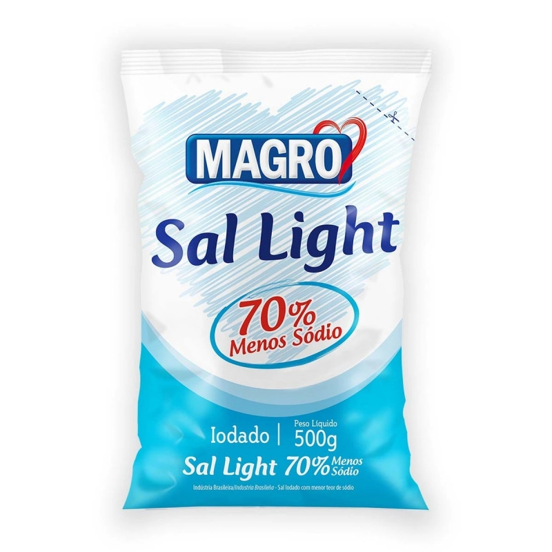 Sal Refinado Light Magro Pouch 500g