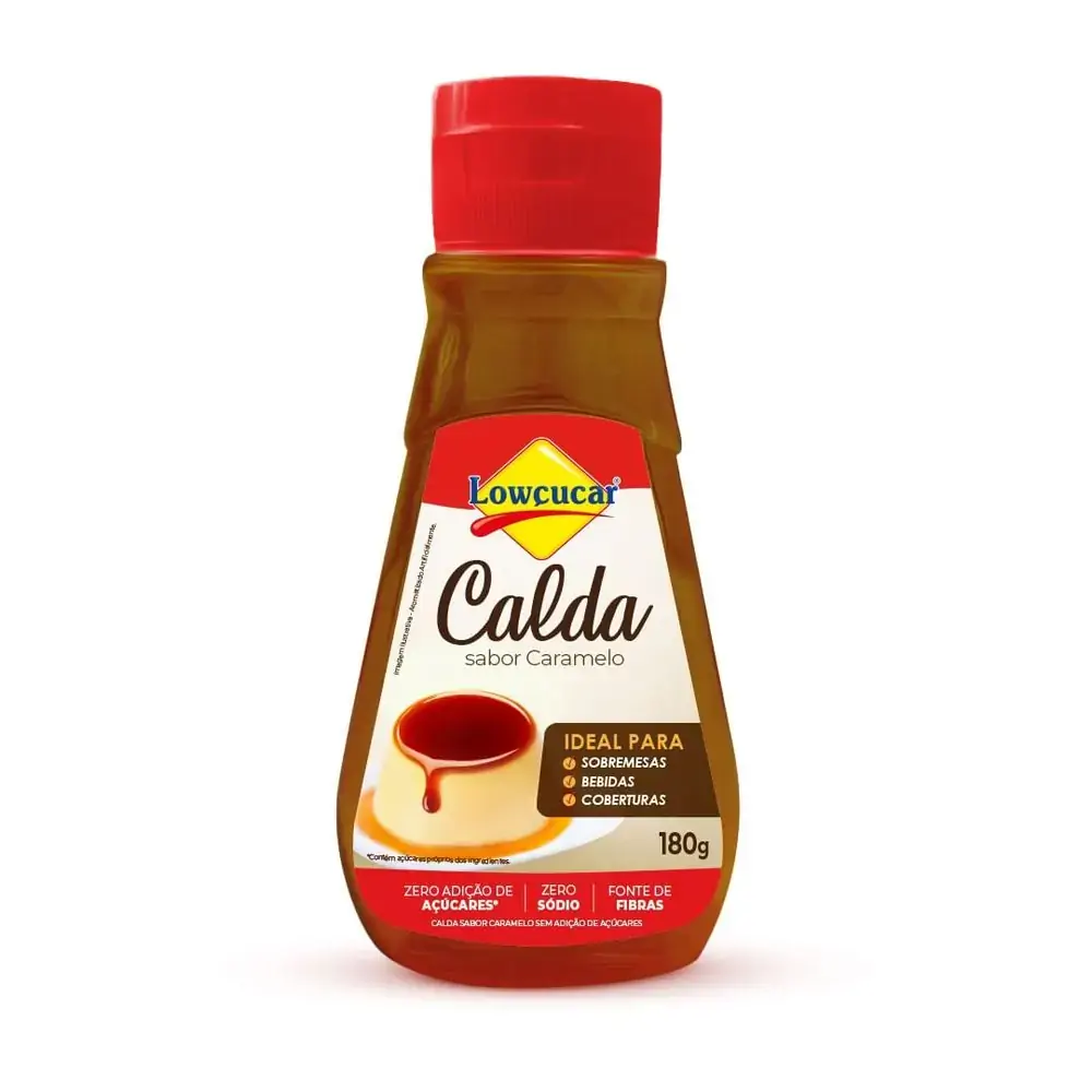 Calda Caramelo Zero Sódio Lowçucar Squeeze 180g