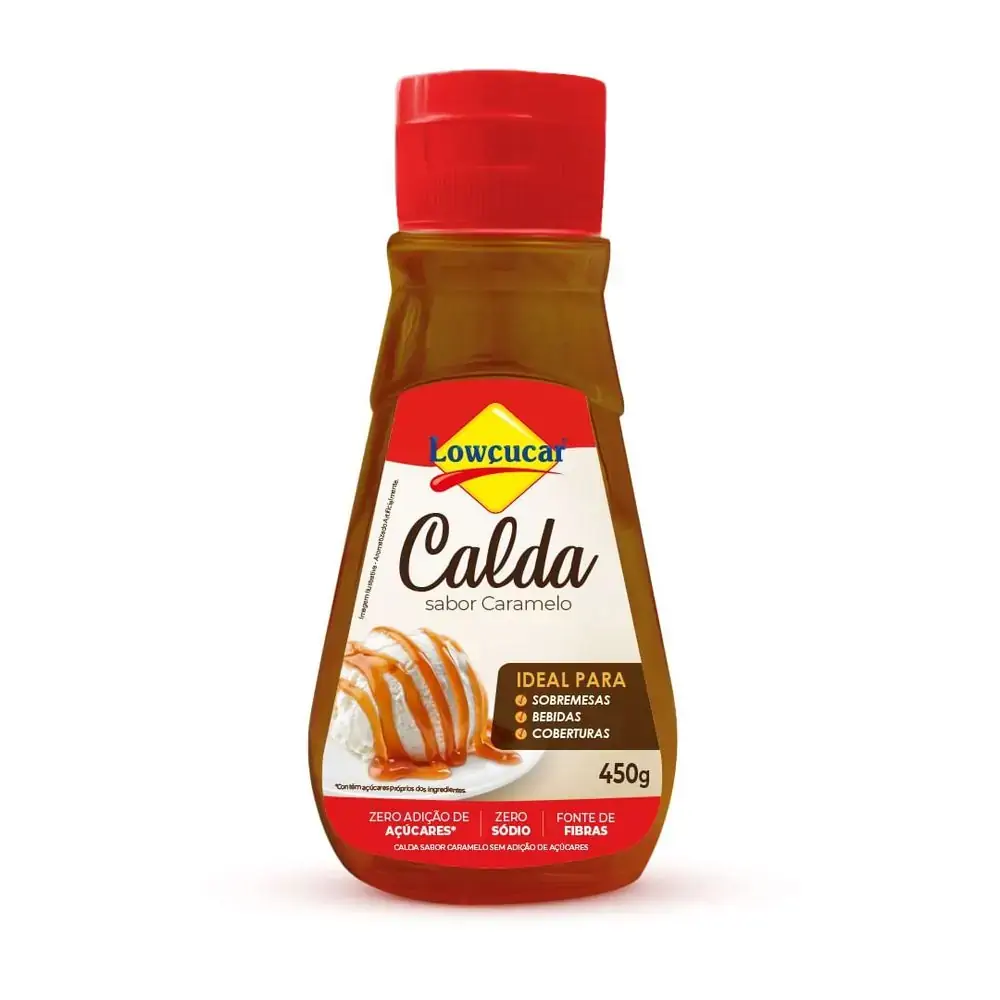 Calda Caramelo Zero Sódio Lowçucar Squeeze 450g