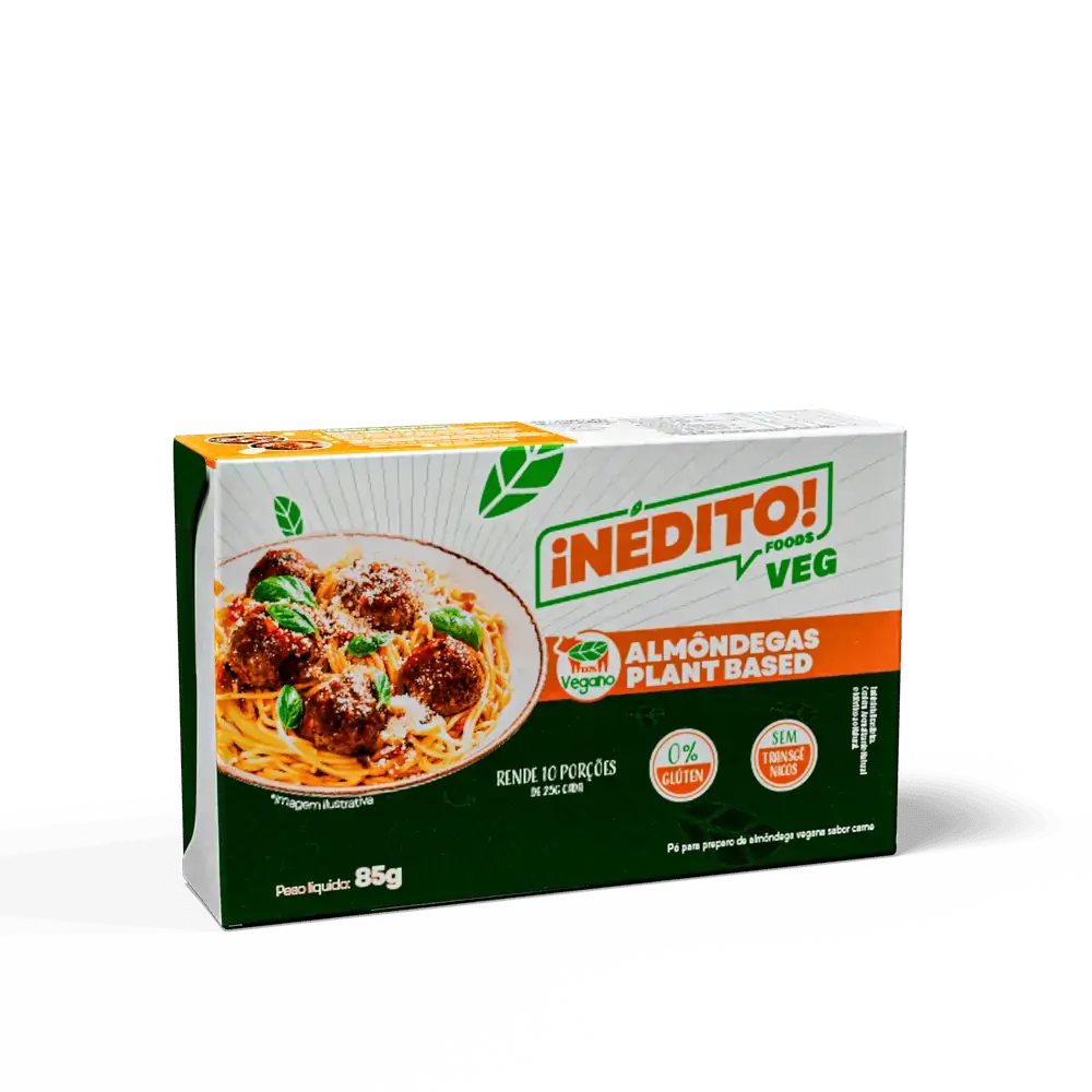 Po P/ Preparo Almondega Inedito Foods Plant Based 120g