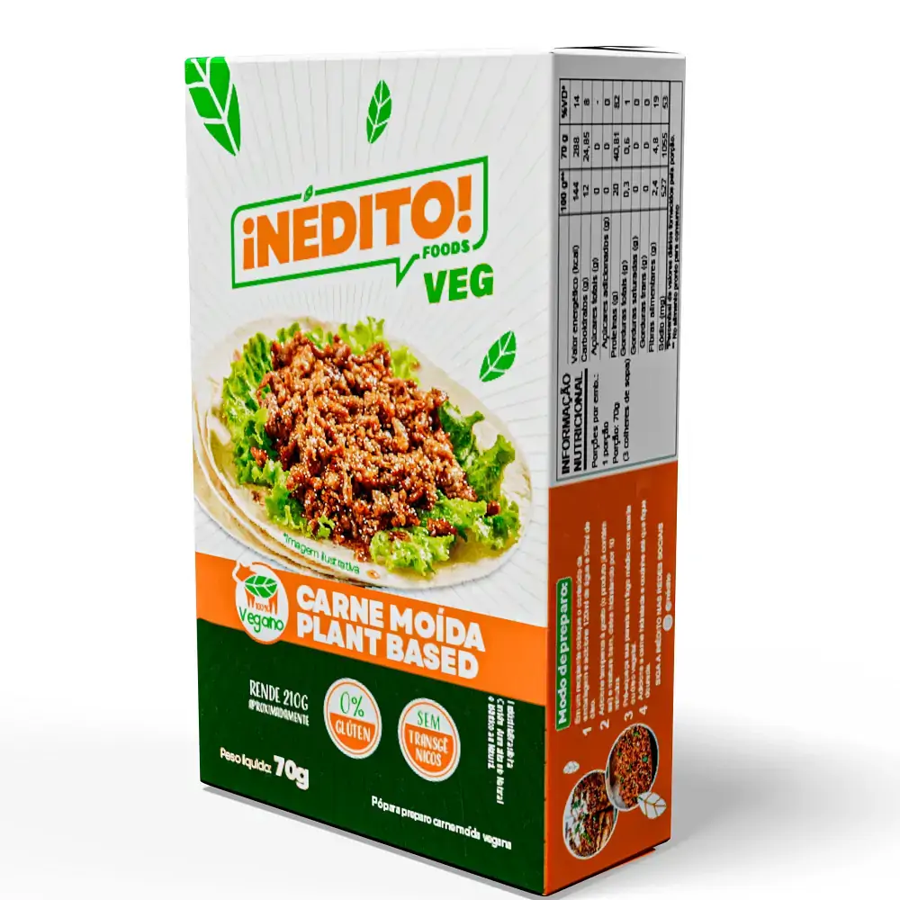 Po P/ Preparo Carne Moida Inedito Foods Plant Based 80g