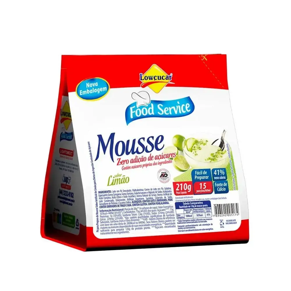Mousse Lowcucar Limao