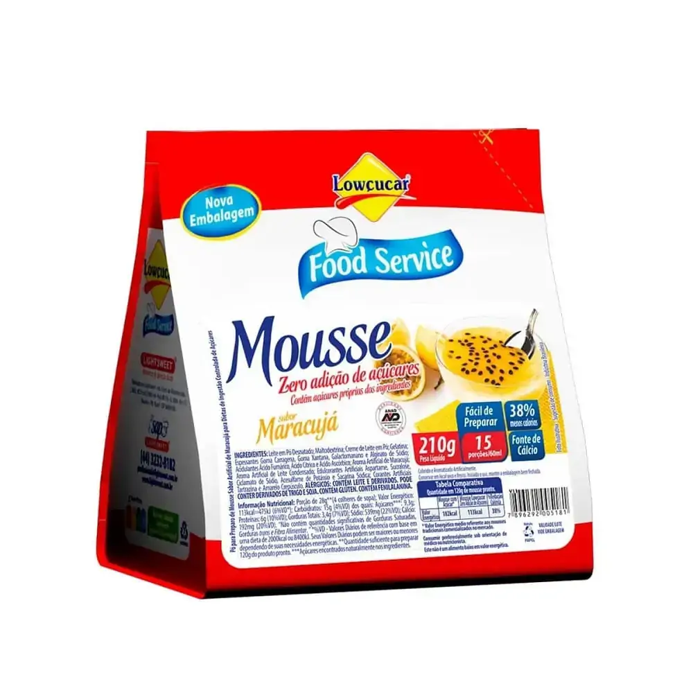 Mousse Lowcucar Maracuja
