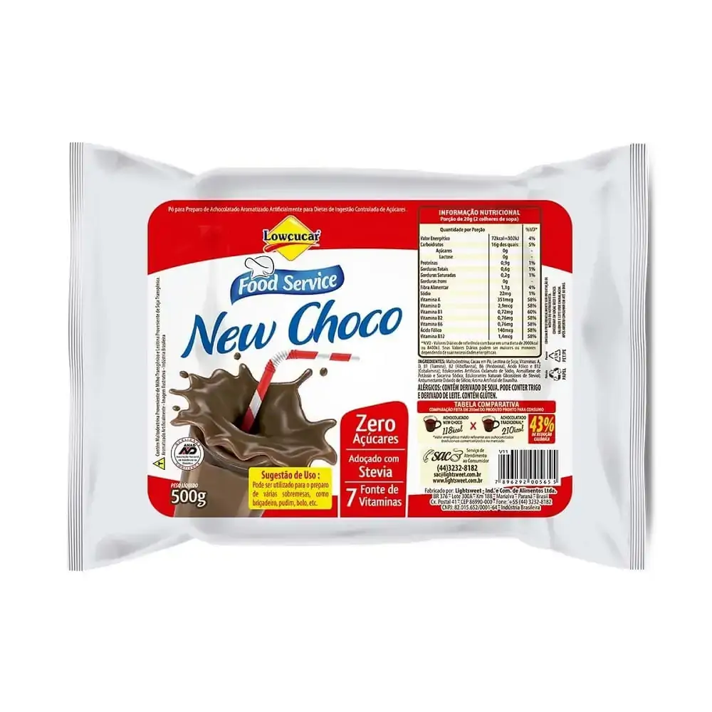 Mp Achoc Lowcucar Po New Choc Diet 500g