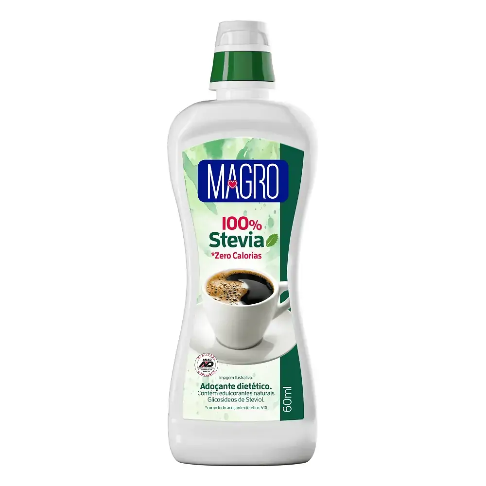Adoçante Líquido Stevia Magro Frasco 60ml