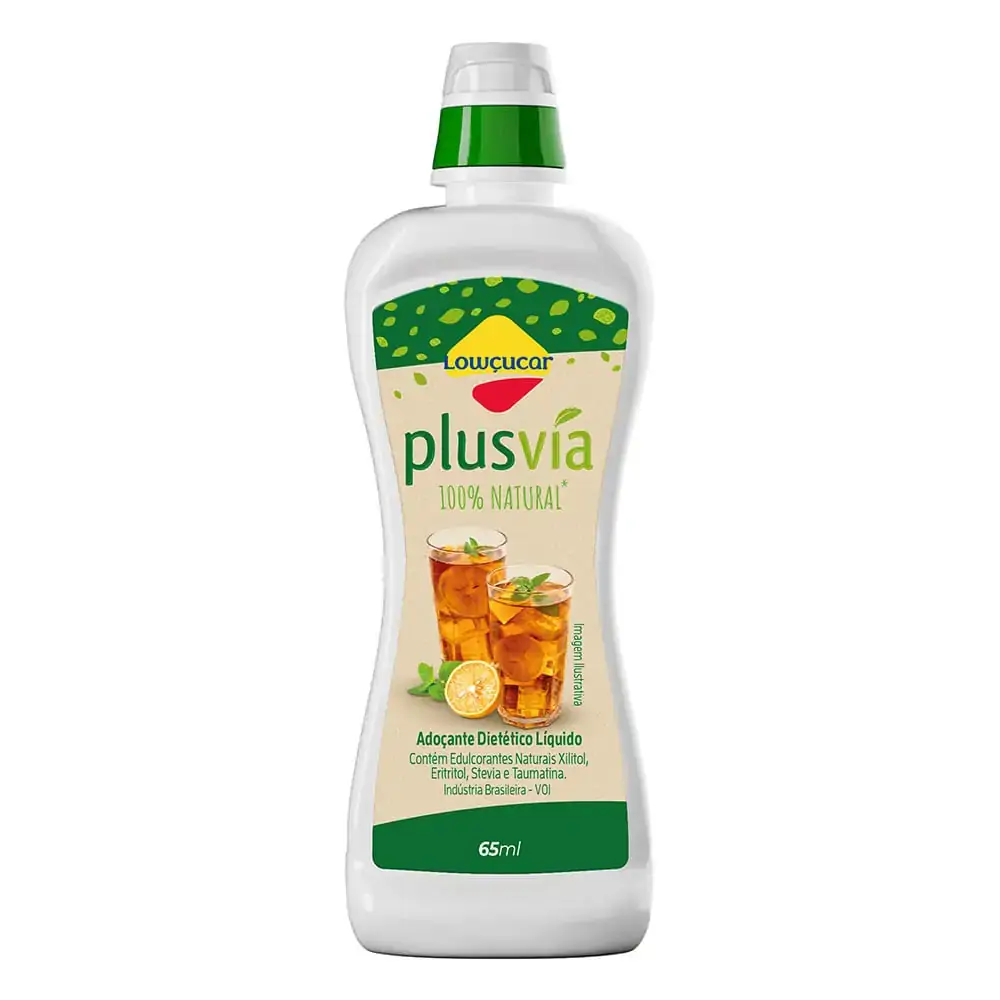 Adoçante Líquido Lowçucar Plusvia Frasco 65ml