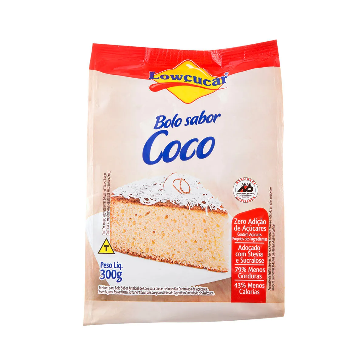 Mistura para Bolo Diet Coco Lowçucar 300g