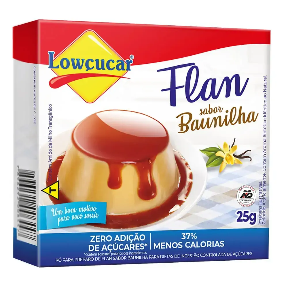 Po P/flan Lowcucar Baunilha Light 30grs