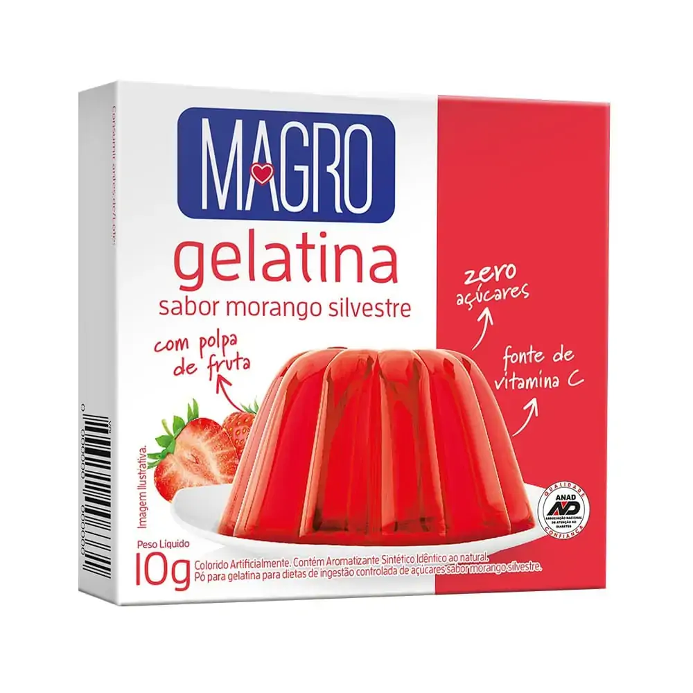 Gelatina Magro C/sucr Lowcucar Mgo Silvestre