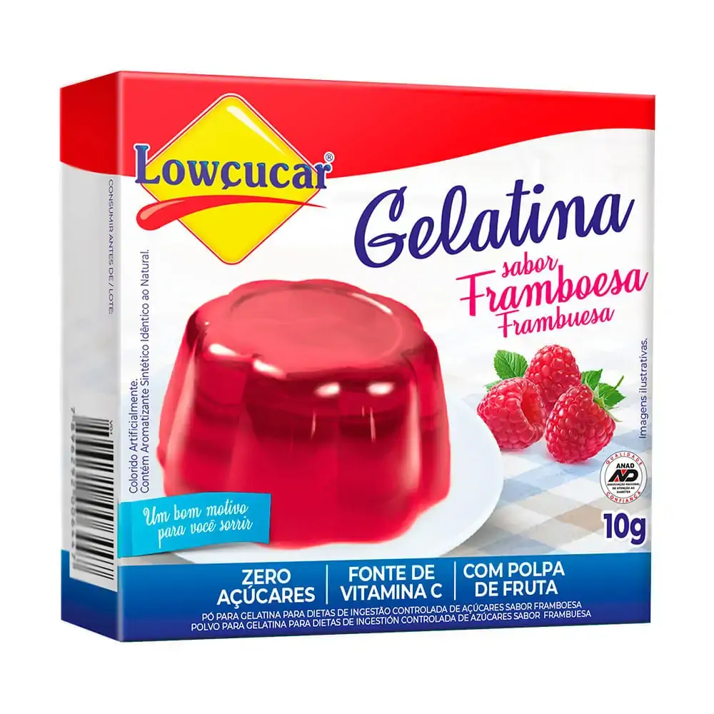 Gelatina Framboesa Zero