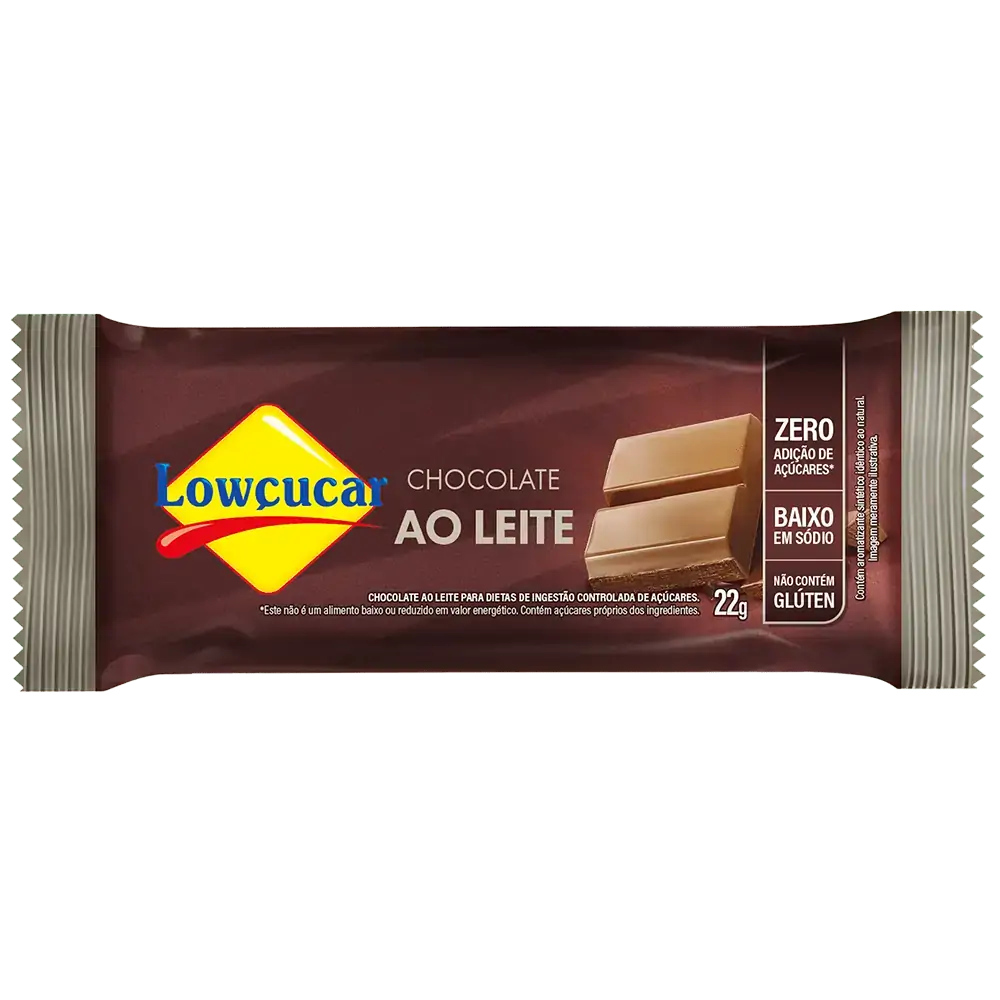 Choc Lowc 22g Ao Leite