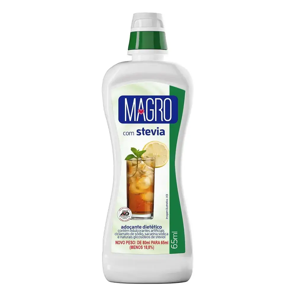 Adoçante Líquido Stevia Magro Frasco 65ml