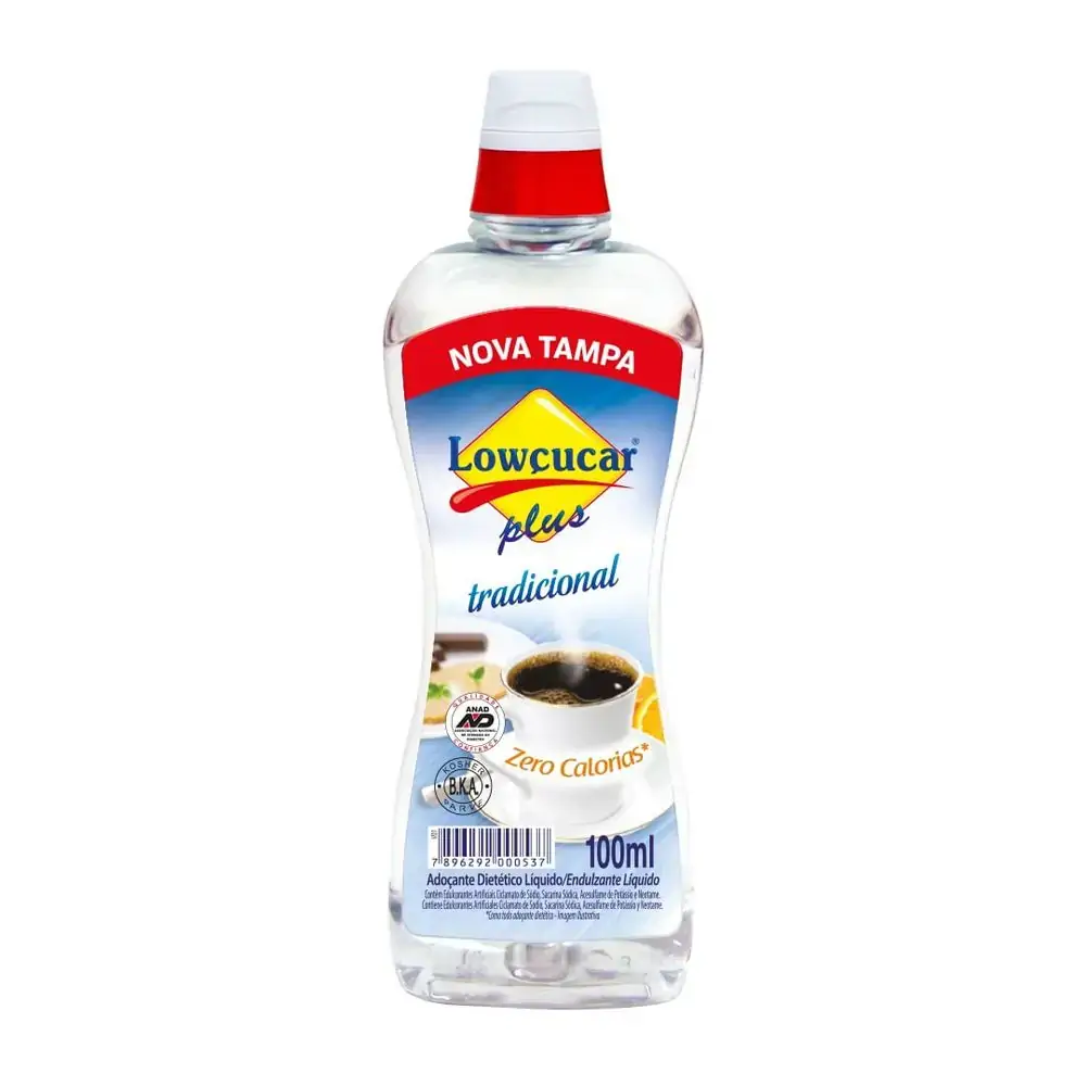 Adoçante Líquido Tradicional Lowçucar Plus Frasco 200ml