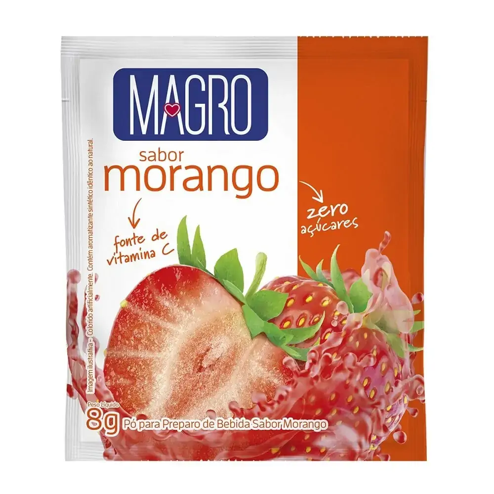 Suco Magro Zero 8g Morango