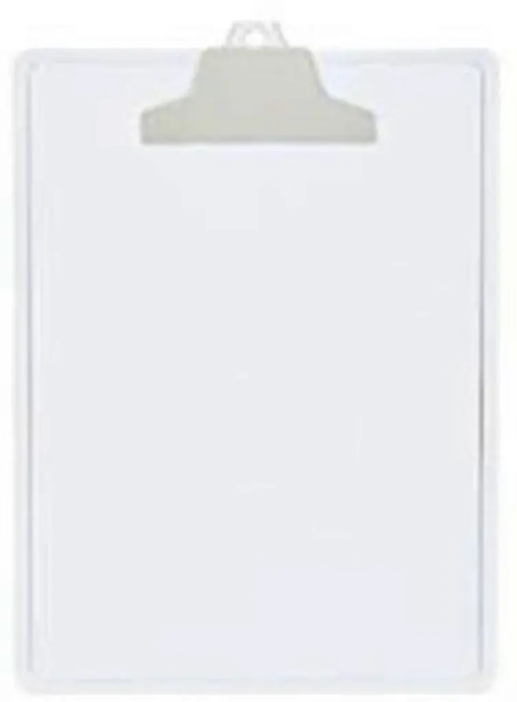 Prancheta Acrimet 131.3 com prendedor plastico A4 cor cristal