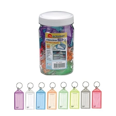 Organizador De Chaves Pote C60 Chaveiros Sort