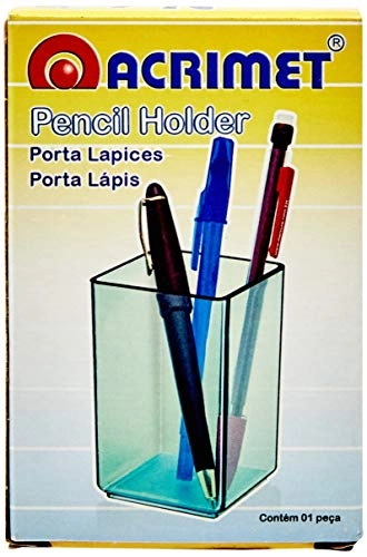Porta Lapis Acrilico 933 Cristal Acrimet
