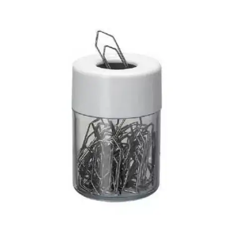 PORTA CLIPS C/IMA TRANSPARENTE/BRANCO ACRIMET
