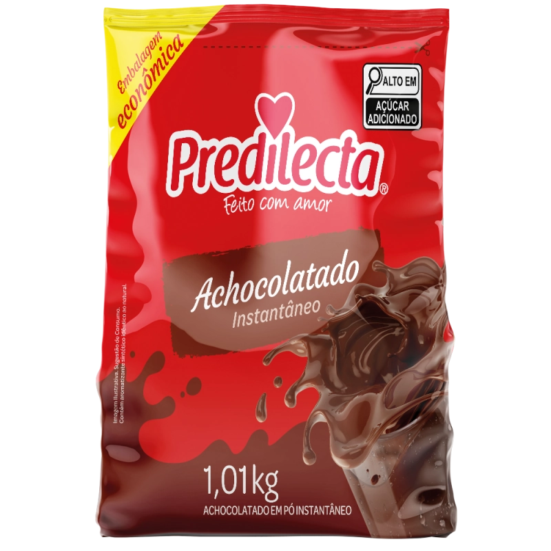 Achocolatado Pó Predilecta Pacote 1,01kg Embalagem Econômica