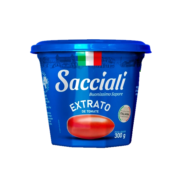 Extrato De Tomate Sacciali Pote 300g