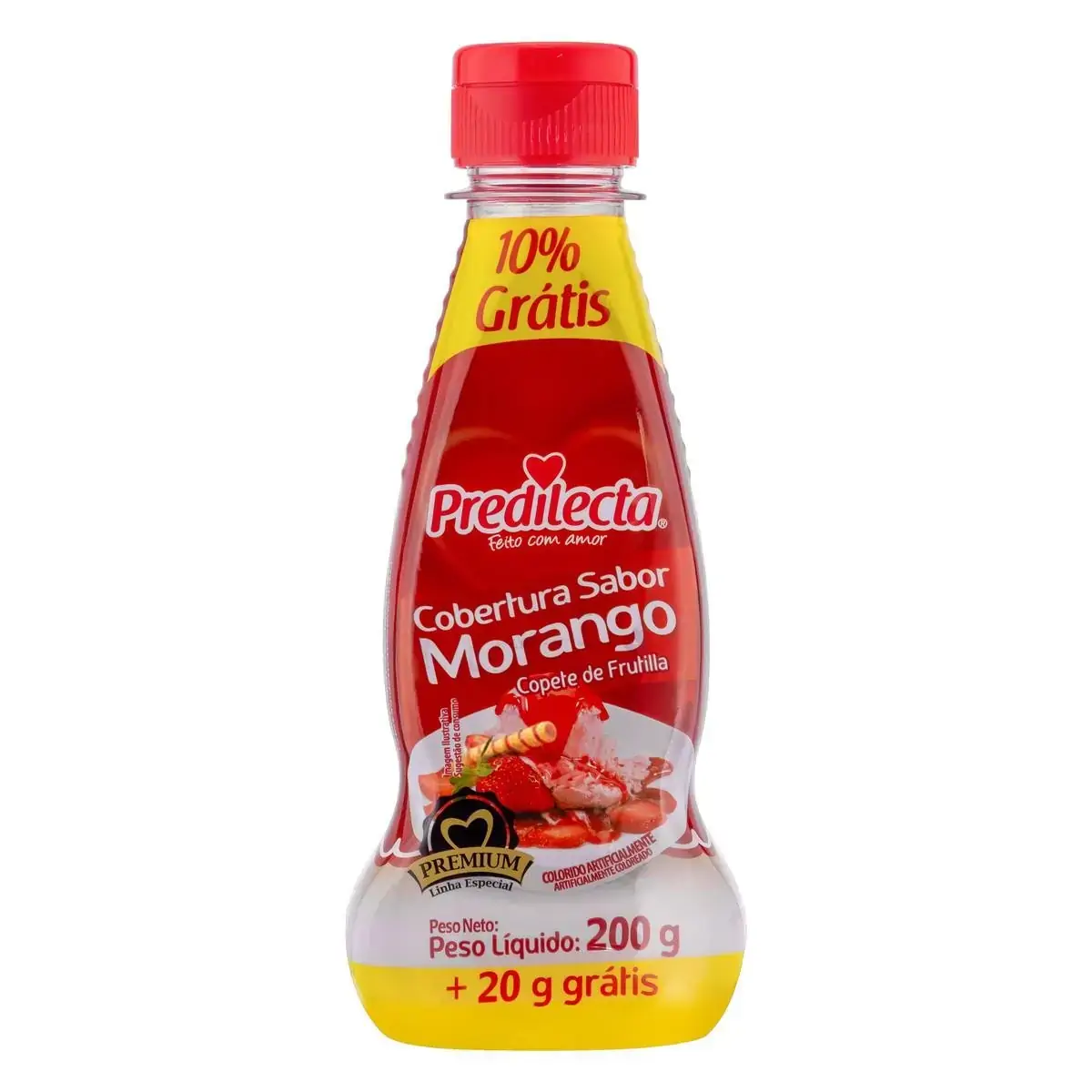 Cobertura Premium de Morango PREDILECTA 200g
