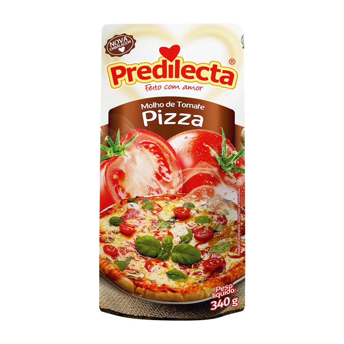 Molho De Tomate Pizza Predilecta Sachê 340g