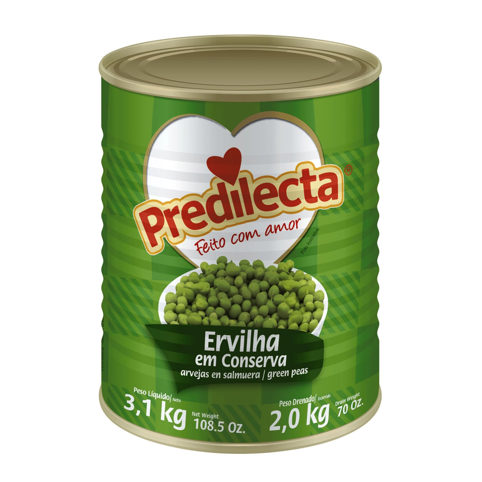 Ervilha Em Conserva Predilecta Lata 2kg