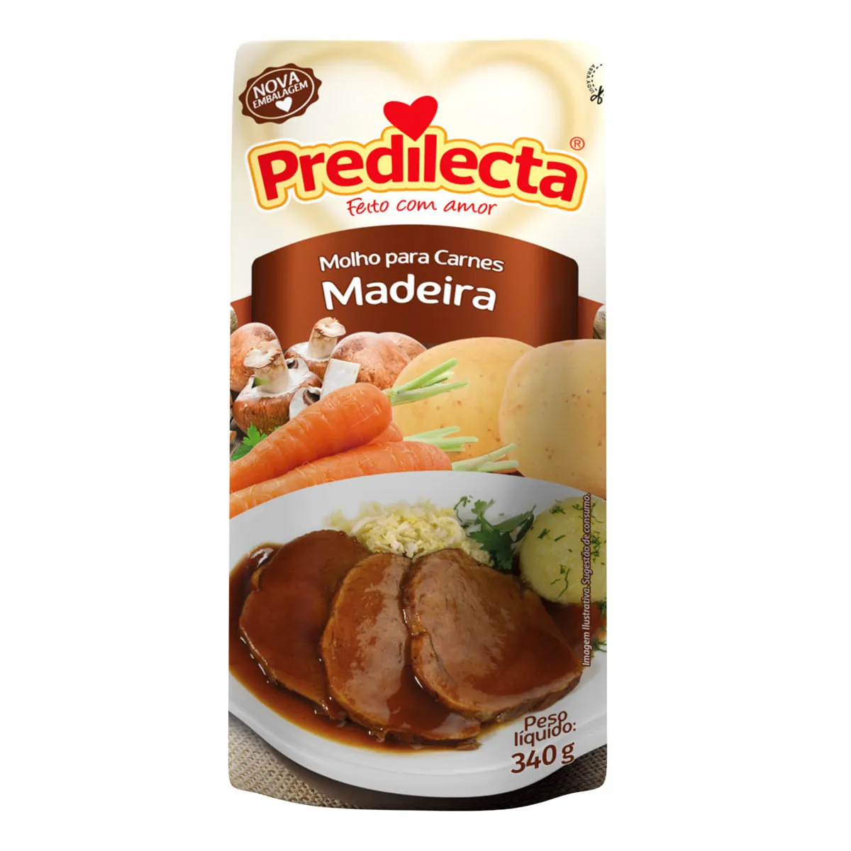 Molho Madeira Predilecta Sachê 340g