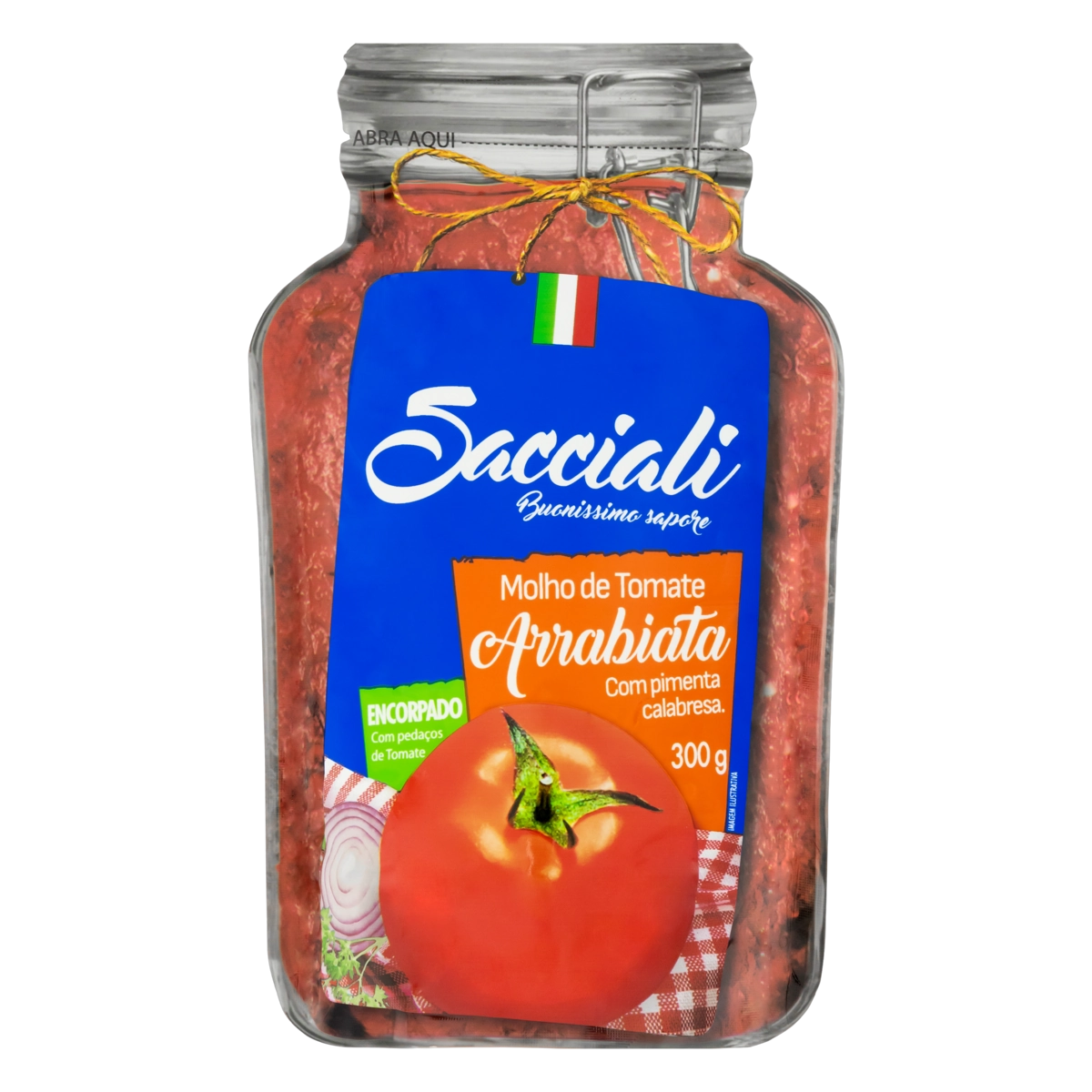 Molho De Tomate Arrabiata Sacciali Sachê 300g