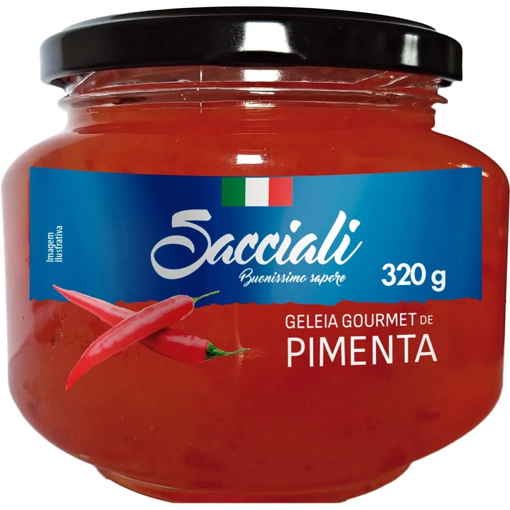 Geleia Sacciali 320g Gourmet Pimenta