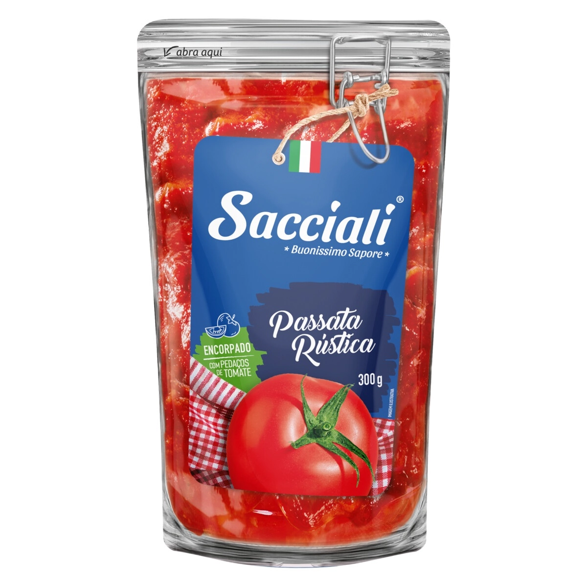 Passata De Tomate Rústica Sacciali Sachê 300g