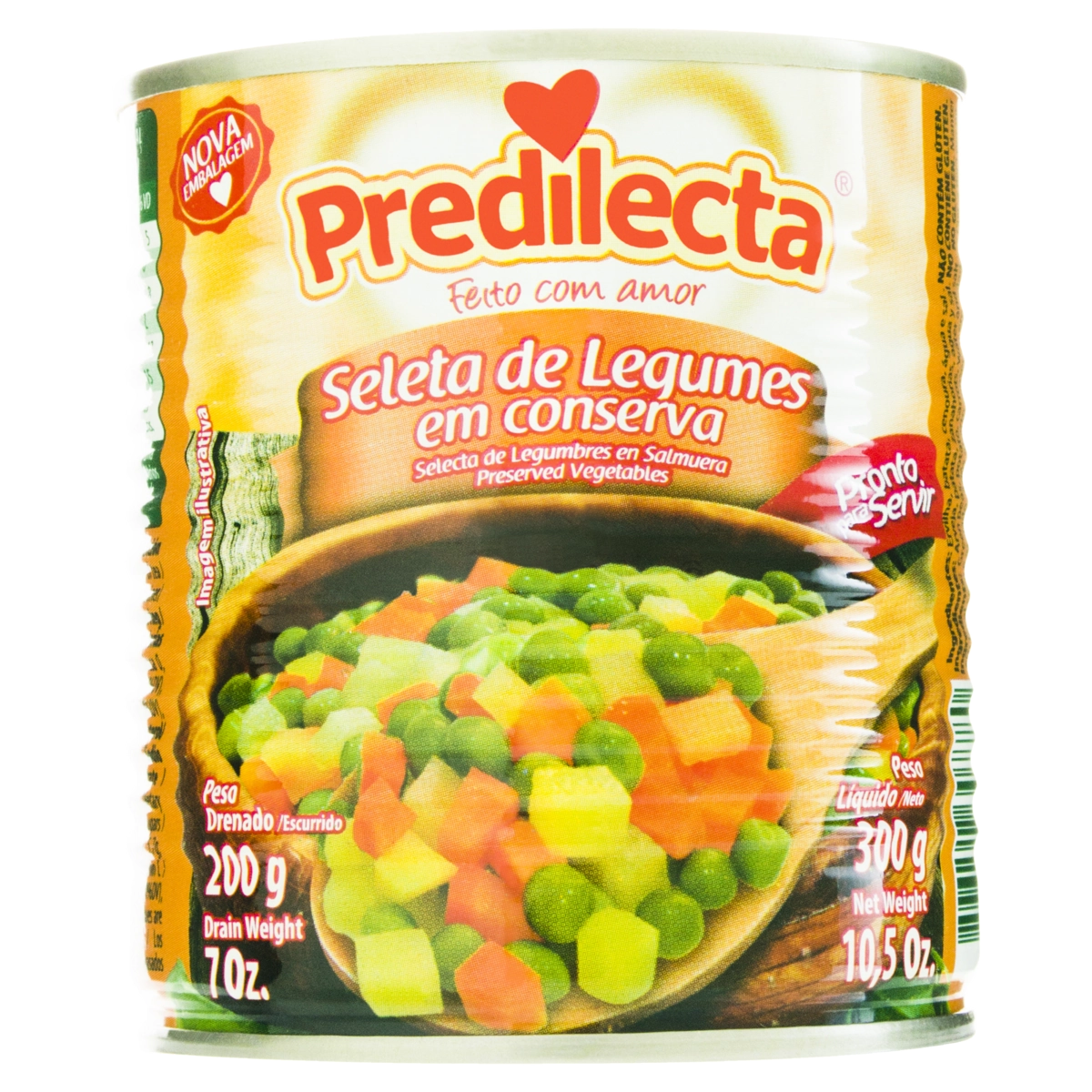 Seleta De Legumes Em Conserva Predilecta Lata 200g