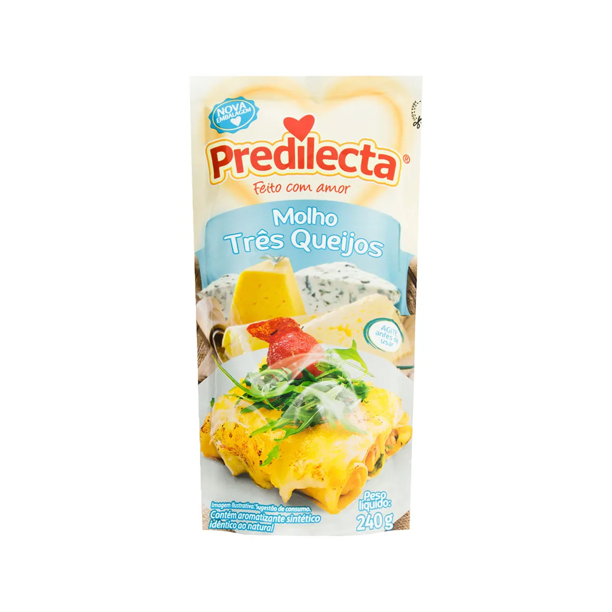 Molho Três Queijos Predilecta Sachê 240g