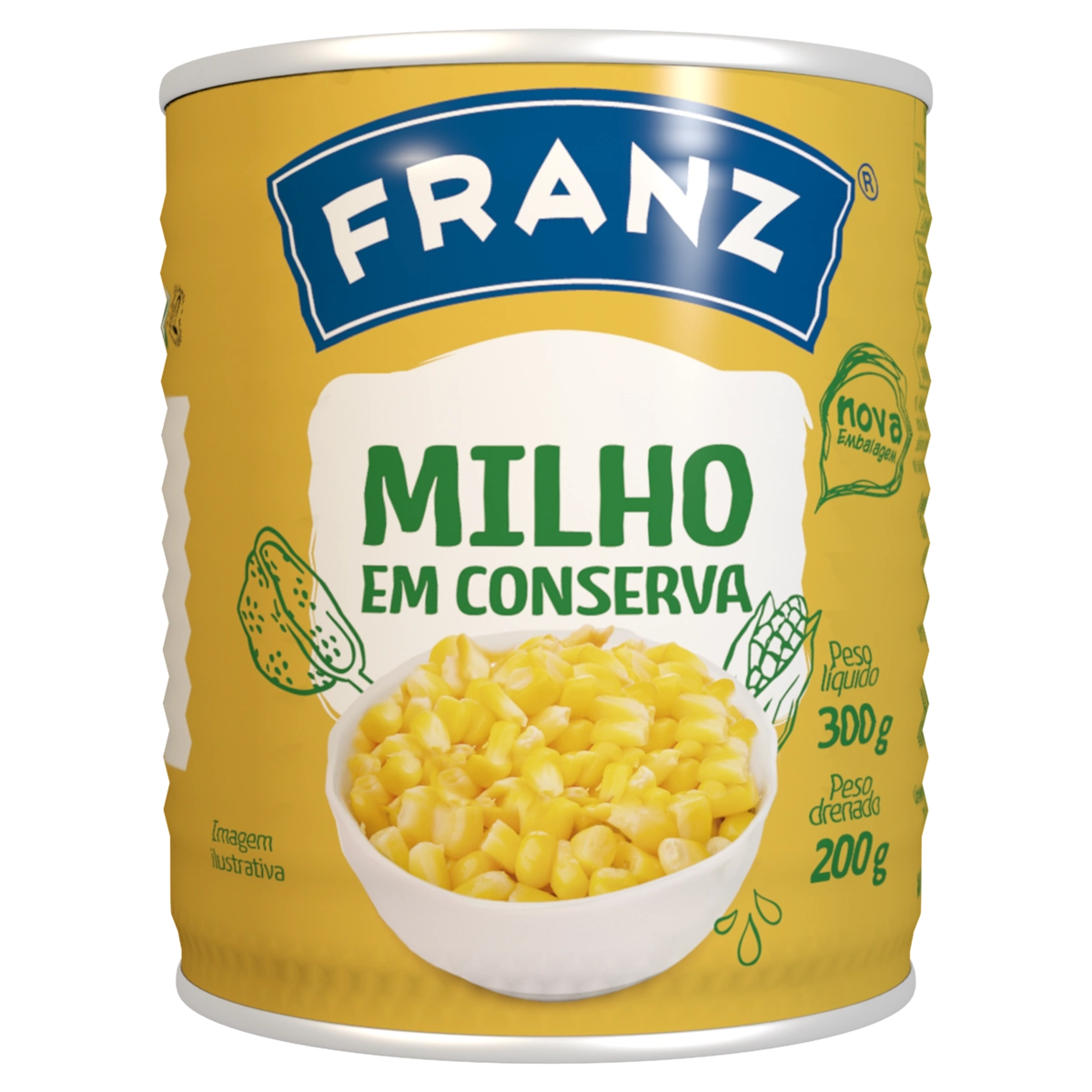 Milho Verde Em Conserva Franz Lata 200g
