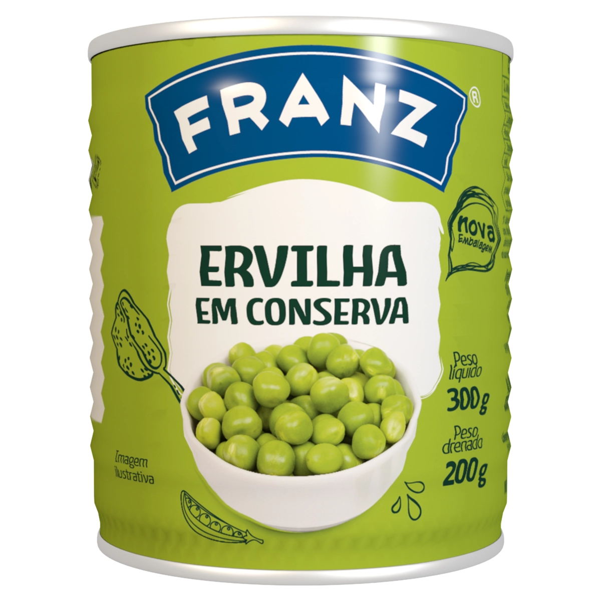 Ervilha Em Conserva Franz Lata 200g