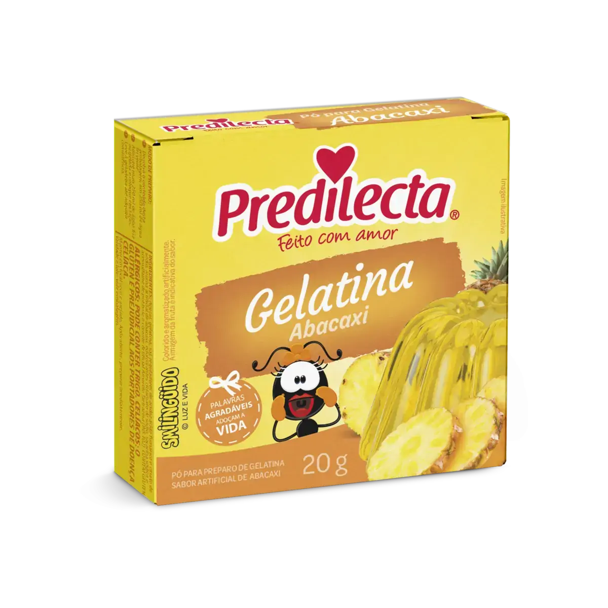 Gelatina Pó Abacaxi Turma Da Mônica Predilecta Caixa 20g