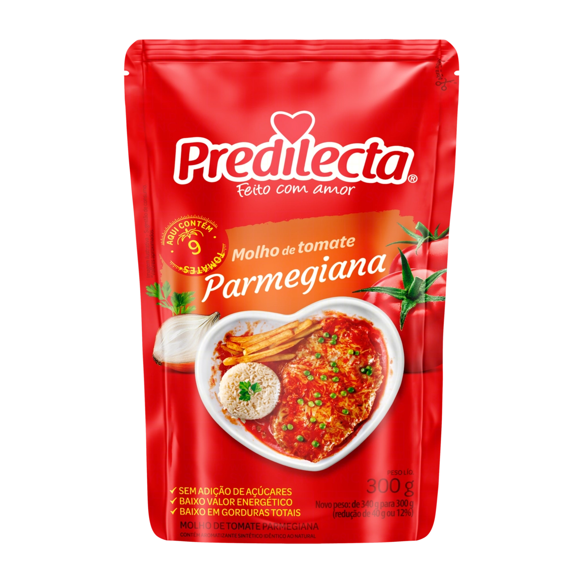Molho De Tomate Parmegiana Predilecta Sachê 300g