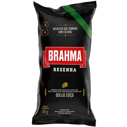 Salgadinho Queijo Suíço Brahma Resenha Pacote 50g