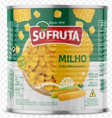 Milho Verde Em Conserva Sófruta Lata 170g